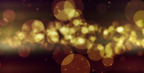 Goldenes Bokeh mit leichten Lecks