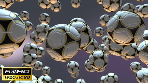 Fliegender Fußball-Animations-Loop-