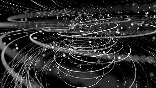 Rotating White Lines and Particles