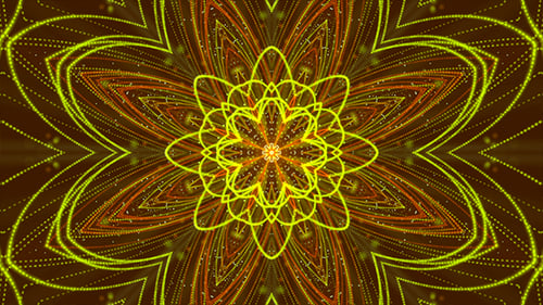 Schimmernde goldene Blume