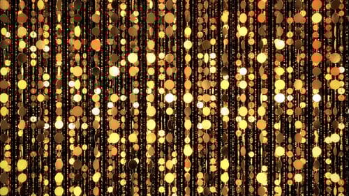 Shimmering Golden Glitter Curtain Background