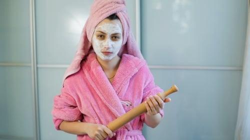 Angry Wife with Rolling-pin