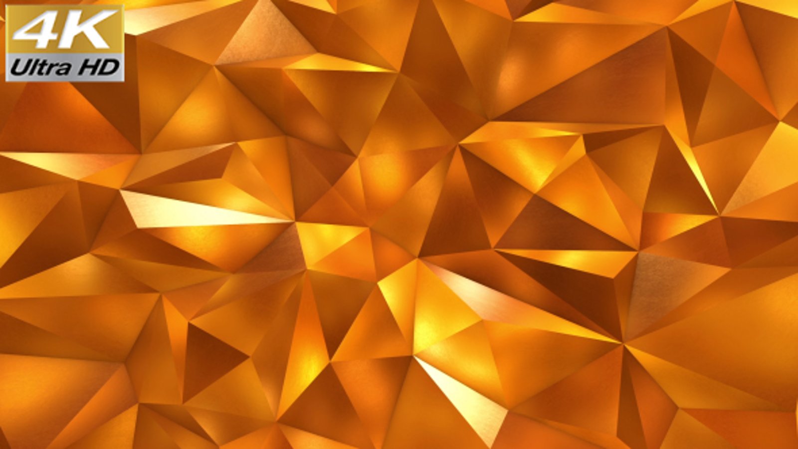 Animated Golden Geometric Polygonal Background Loop, Backgrounds Motion ...