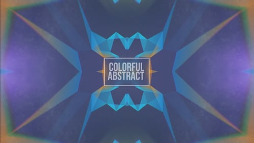 Abstract Mirror Kaleidoscope Backgrounds Loop V11