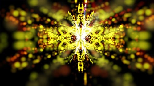 Abstract Kaleidoscope Particle Light Dynamic Motion Background