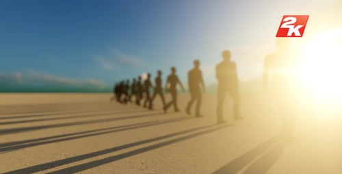 Silueta caminando personas