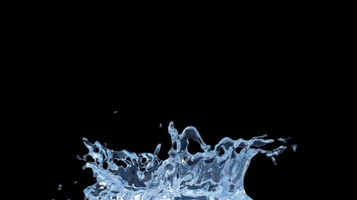 Realistic Water Splash Dynamic Effect