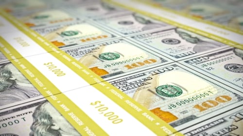 New 100 USD Stacks, Loop, DOF