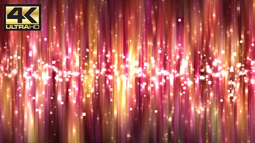 abstrakte rosa quadratische Partikel Glitzer Polarlichter Hintergrund 4K