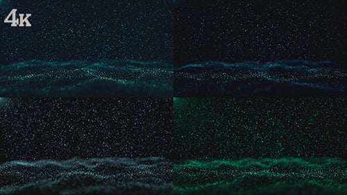Loop-Paket mit blauen Partikel-Hintergründen