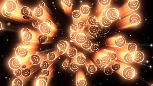 Abstract Gold Circles