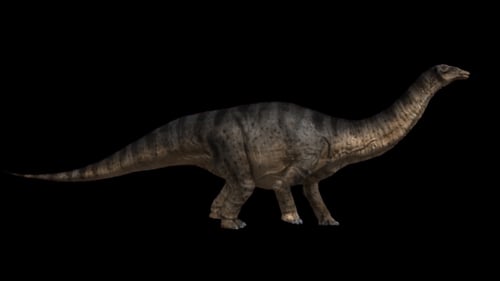 Realistic Walking Dinosaur Animation with Alpha Channel