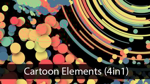 Abstract Fluid Shapes Flat Design Animated Transitions