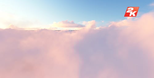 Dreamy Pink Clouds Seamless Loop