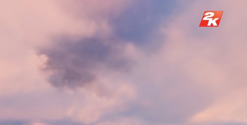 Dreamy Pastel Pink and Blue Clouds Time-Lapse Motion Background