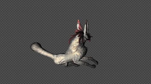 Animated Stylized Fantasy Fox Creature for Game Assets