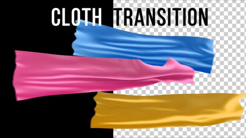 Wavy Cloth Element Scene Transition
