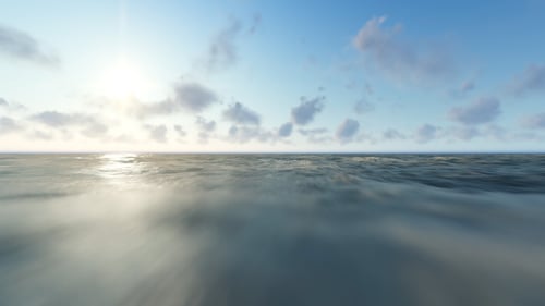 Ocean Wave and Time-lapse Sky
