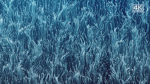 Blue Abstract Particles