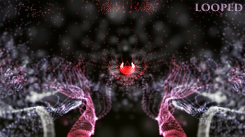 Abstract Flowing Particle Loop Background