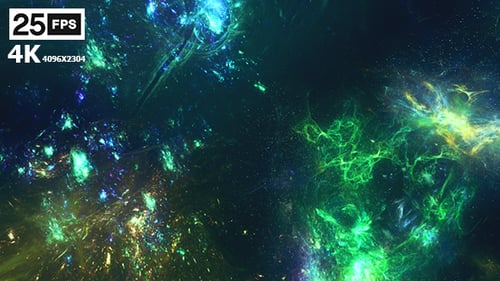 Vibrant Abstract Cosmic Nebula Background Animation