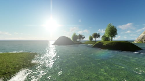 Ocean and Island
