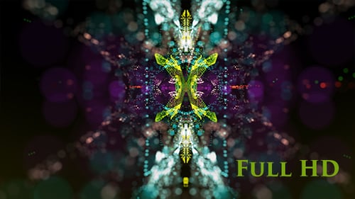 Dynamic Abstract Glowing Particles Background