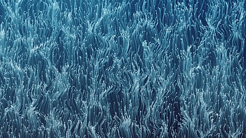 Blue Abstract Particles