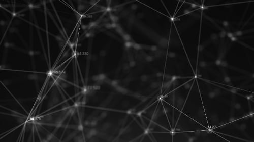 Abstract Digital Network Plexus Data Connections Background