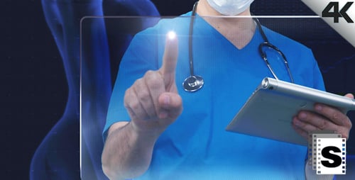 Gynecologist Looking Screen