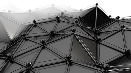 Abstract Geometric Network Connections Background Animation