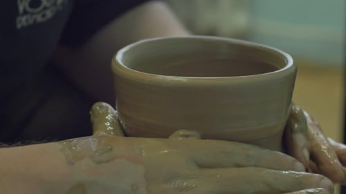 Clay Bowl with Own Hands