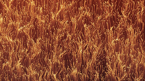 Gold Abstract Particles