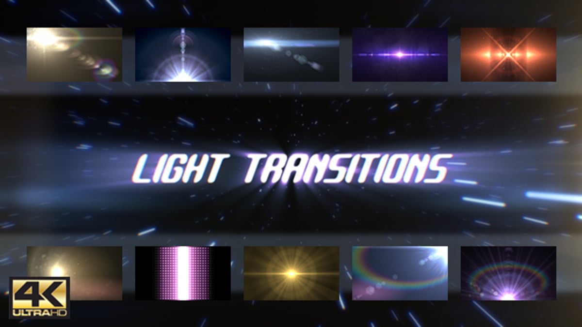 Dynamic Light Leak and Lens Flare Video Transitions, Transitions Motion ...