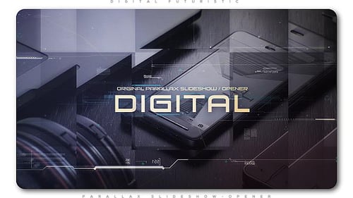 Digitale Futuristische Parallax-Diashow | Opener