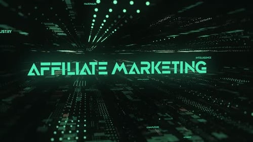 Futuristic Digital Text Reveal for Affiliate Marketing