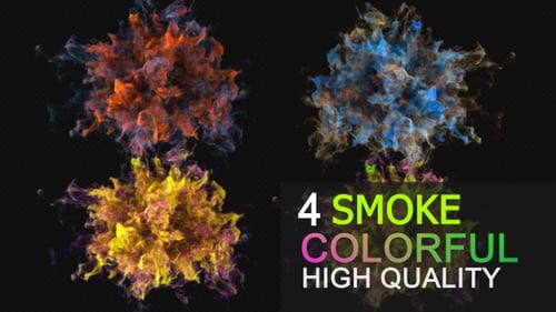 Vibrant Fluid Smoke Burst Transition Pack