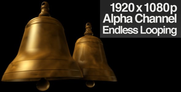 Double Bells Ringing - Alpha Channel + Loop, Elements Motion Graphics ...