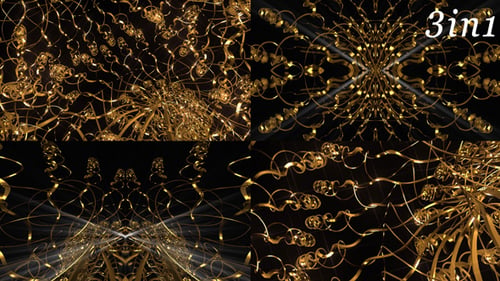 Gold Waves - VJ Loop Pack (3in1)