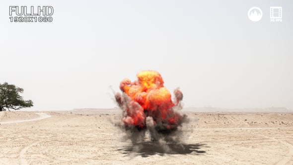 Realistic Fire Explosion with Alpha Channel and Smoke Effect, Elements ...