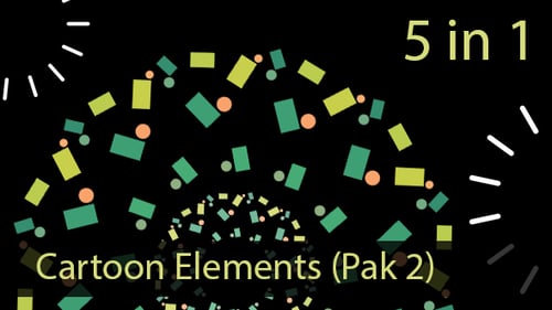 Abstract Animated Shapes and Particle Transition Pack