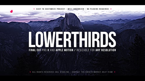 Tercios inferiores elegantes FCPX