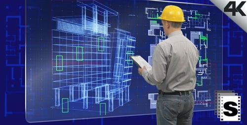 Builder Using futuristic Screen