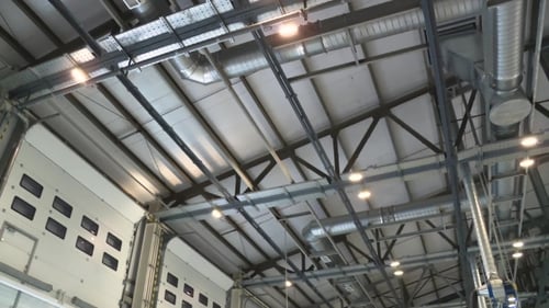 Ventilation System in Modern Industrial Building