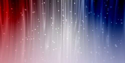 Elegant Red White Blue Glowing Stars Background Loop