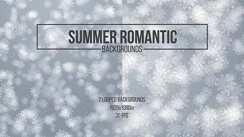 Summer Romantic White Backgrounds