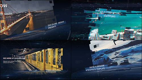 Dynamic Glitch Slideshow for Digital Presentations