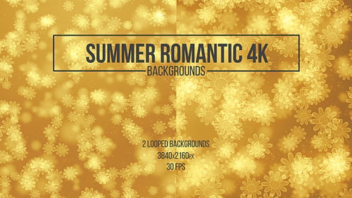 Sommerromantische goldene Hintergründe