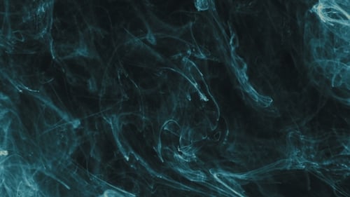Abstract Swirling Teal Smoke and Light Background