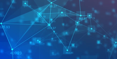 Abstract Digital Network Connections Background Animation